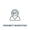 Proximity Marketing icon. Monochrome simple Marketing Strategy icon for templates, web design and infographics