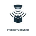 Proximity Sensor icon. Monochrome style design from sensors icon collection. UI and UX. Pixel perfect proximity sensor icon. For w