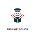 Proximity Sensor icon from sensors icons collection. Creative two colors design symbol proximity sensor icon. Web design