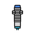 proximity sensor module color icon vector illustration Royalty Free Stock Photo