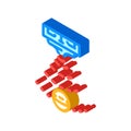proximity sensor module isometric icon vector illustration Royalty Free Stock Photo