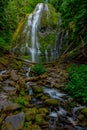 Proxy Falls in July 2018 Royalty Free Stock Photo