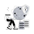 Proxy server abstract concept vector illustration. Royalty Free Stock Photo