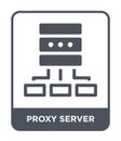 proxy server icon in trendy design style. proxy server icon isolated on white background. proxy server vector icon simple and