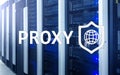 PROXY server, VPN, Virtual Private network technology. Cyber security Royalty Free Stock Photo