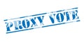 Proxy vote blue stamp