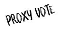 Proxy Vote rubber stamp Royalty Free Stock Photo