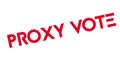 Proxy Vote rubber stamp Royalty Free Stock Photo