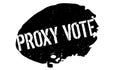 Proxy Vote rubber stamp Royalty Free Stock Photo