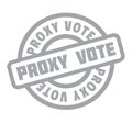 Proxy Vote rubber stamp Royalty Free Stock Photo