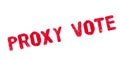 Proxy Vote rubber stamp Royalty Free Stock Photo