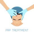 PRP facial treatment for men Royalty Free Stock Photo