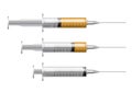 PRP - Several syringe with blood plasma for dentistry, mesotherapy