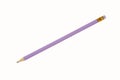 Purple pencil on white Royalty Free Stock Photo