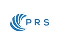 PRS letter logo design on white background. PRS creative circle letter logo concept