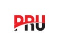 PRU Letter Initial Logo Design Vector Illustration Royalty Free Stock Photo