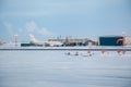 Prudhoe Bay Airport Royalty Free Stock Photo
