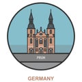 Prum. Cities and towns in Germany Royalty Free Stock Photo