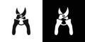 pruner icon logo set vector Royalty Free Stock Photo