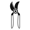 Pruning secateur icon simple vector. Garden shears