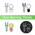 Pruning shears icon Royalty Free Stock Photo