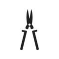 Pruning shears icon vector isolated on white background, Pruning Royalty Free Stock Photo