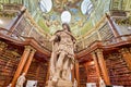 The Prunksaal, center of the old imperial library inside the Austrian National Library. Vienna Austria