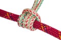 Prusik knot closeup Royalty Free Stock Photo