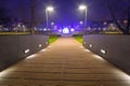 Pruszcz Gdanski at night, Poland Royalty Free Stock Photo