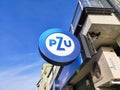 Logo of PZU. Polish biggest and oldest insurance company