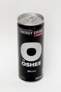 Metal can of Oshee drink.