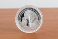 One Australian dollar silver coin. 50th anniversary of the moon landing