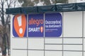 Allegro smart logo and sign on InPost Paczkomat parcel locker.