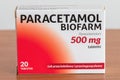 Paracetamol Biofarm with 500 mg Paracetamolum tablets.
