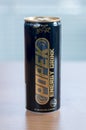 Popek energy drink with 48 mg caffeine per 100 ml.