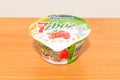 Bakoma 7 Zboz yogurt with strawberry and 7 getreide Royalty Free Stock Photo