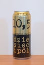 Can of Polish beer Dziesiec i pol