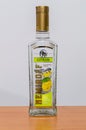 Nemiroff citron flavoured vodka Royalty Free Stock Photo