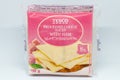 Tesco processed cheese slices with ham