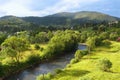 Prut river in village Vorohta Ukraine. Carpathian Mountains, wild mountain landscape Ukraine, Vorohta Royalty Free Stock Photo