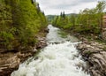 Prut River in Yaremche, Carpathians, Ukraine