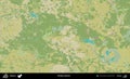Pruzany District, Belarus. Topographic Humanitarian Royalty Free Stock Photo