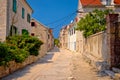 Prvic Luka colorful mediterranean street view Royalty Free Stock Photo