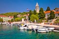 Prvic Luka island village waterfront view Royalty Free Stock Photo