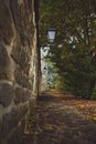 View of the Wall of the Casimir castle of Przemysl city Royalty Free Stock Photo