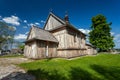 Przysiolek, Lubelskie, Poland - May 14, 2023: Historic wooden Roman Catholic Church from 1746