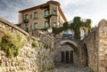 Near the Basilica of Saint-Nazaire in the city of Carcassonne - Aude (France)