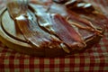 PrÃÂ¡ut prÃÂ¡uta from Dalmatia or Prosciutto or dry-cured ham