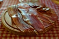 PrÃÂ¡ut prÃÂ¡uta from Dalmatia or Prosciutto or dry-cured ham