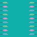 ps2 connector. Vector illustration decorative design Royalty Free Stock Photo